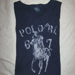 Ralph Lauren Polo big pony t-shirt navy blue L XL